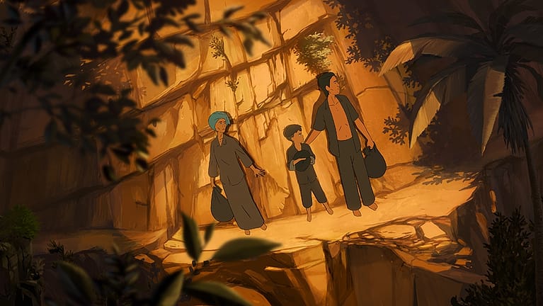 Still from Dennis Do’s animated feature “Funan,” which won both the Grand Prize and the Audience Prize at the 2018 Animation Is Film Festival in Los Angeles.